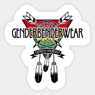 GenderBenderWear (White) - "Logo" Sticker